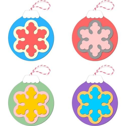 New Christmas ornaments Wooden die Scrapbooking C-835 Cutting Dies Multiple sizes
