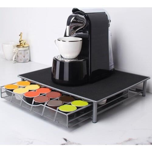 Coffee Capsule Drawer Organizer Iron Household Storage Stand Holder Shelves Rack for offices