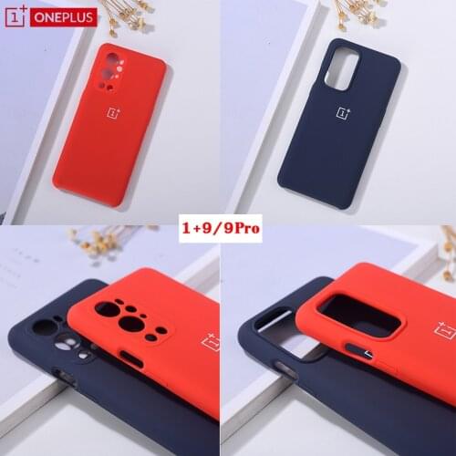 Original Oneplus 9 Pro Phone Case Luxury Soft Liquid Silicone Shockproof Cover For One Plus 1+9 1+9Pro 9+ LE21 Protection Shell
