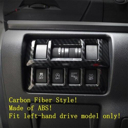 Yimaautotrims Front Head Lights Headlight Headlamp Switches Button Cover Trim Fit For Subaru XV Crosstrek 2017 - 2020 Interior