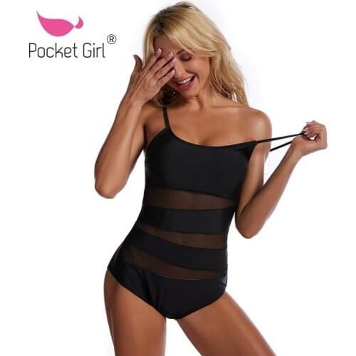 Женские слитные купальники Pocket Girl China At AliExpress