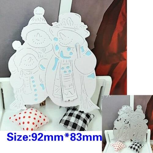 Suitable for Christmas metal cutting die and scrapbook diy paper craft 3D greeting card creative Snowman Santa Bear 2020 NEW