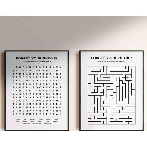 Abstract Posters On The Wall Humor Funny Paintings for Interior Decoration for Home Room Design Frameless Canvas Art Prints