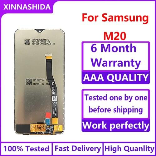 Super Amoled LCD For Samsung Galaxy M20 M205 M205F SM-M205F/DS LCD Display Touch Screen Digitizer Assembly Replacement parts