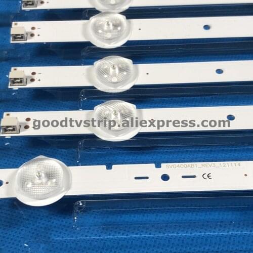 10 PCS/set LED backlight bar SVG400A81_REV3_121114 395mm 5 LEDs for KLV-40R470A KDL-40R450A