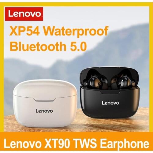Lenovo XT90 New original TWS Wireless Earphone Bluetooth 5.0 sports Dual Stereo Bass Touch IPX5 Waterproof 300mAh Charging Box