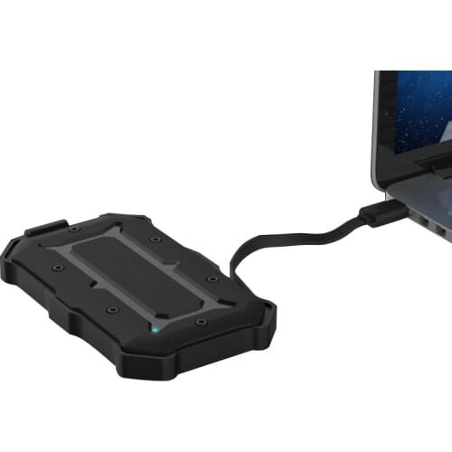 Waterproof Shockproof Exteenal HDD Enclosure USB3.0+UASP SATA Universal 2.5 inch HDD Enclosure With Cable