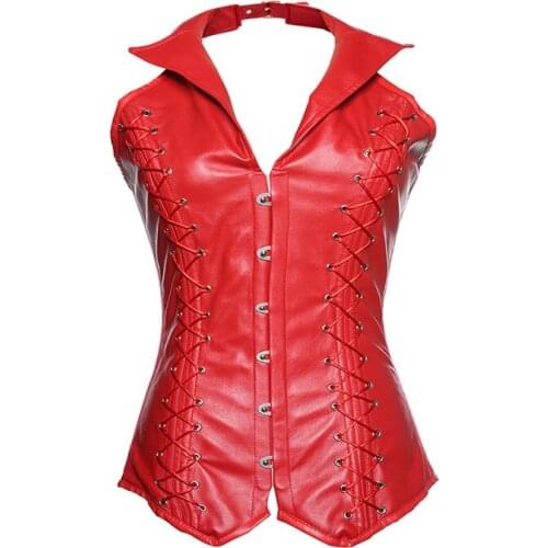 Fiber Win Women Underbust Corset Sexy Gothic Clothes Black Red Waist Trainer Belt Shaper Steel Bones Body Sculpting Plus Size