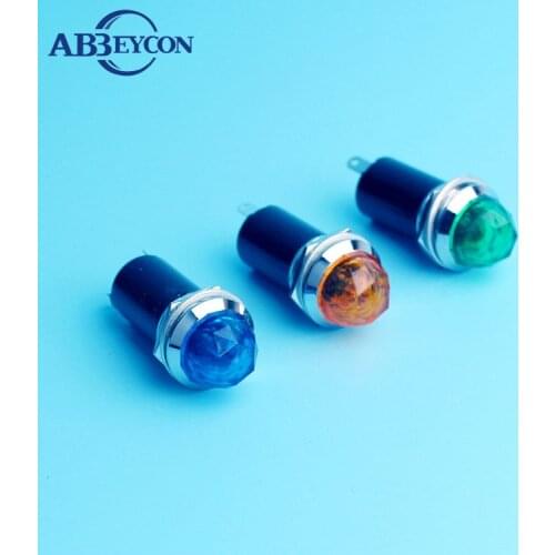 ZS56 16mm blue colour head 2pin AH16-HZ indicator light 220V 24 volt led indicator lights