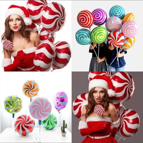1pcs 18 Inch Windmill Lollipop Aluminum Foil Balloon Candy Ice Donut Baby Shower Wedding Happy Birthday Party Decoration Globos