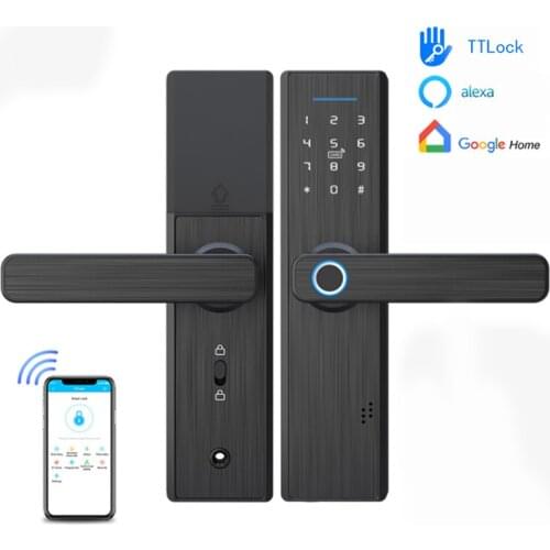 Tuya Fingerprint Lock WiFi Smart Home Door Lock APP Fechadura Digital Lock Cerradura Inteligente Password RFID Unlock,Home Lock