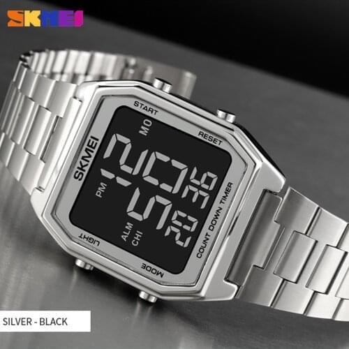 SKMEI Military Mens Watch 2 Time Digital Sport LED Electronic Wristwatch Brand Countdown Male Waterproof Clock Reloj Hombre