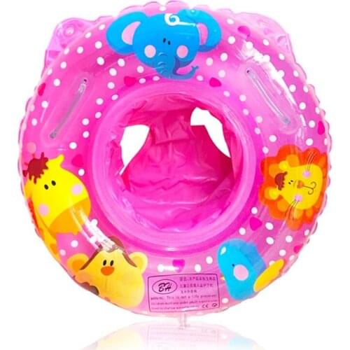 Childrens Swimming Ring Baby Inflatable Swimming Ring Floating 1-4 Years Old Children Cartoon Toy Seat Random Pattern