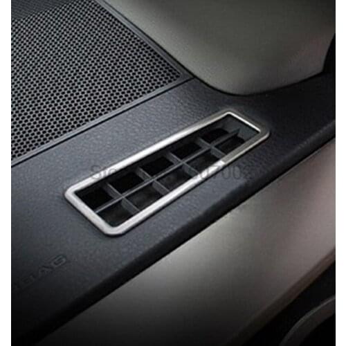 For Toyota RAV4 2016 Car Internal Front Upper Outlet Air Conditioning AC Vents Cover Trim 2pcs Matte Chrome