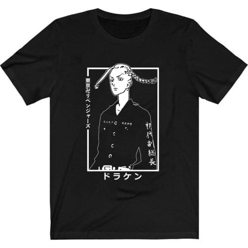 Anime Tokyo Revengers T-Shirt Ryuguji Ken Draken Clothes Tops Tees Camiseta Camiseta