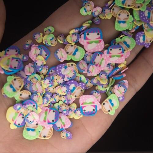 Matryoshka Doll Mermaid Polymer Desserts Shape Clay Slices Sprinkles For Fluffy Clear Slime Mud Filling Resin Epoxy DIY Filler