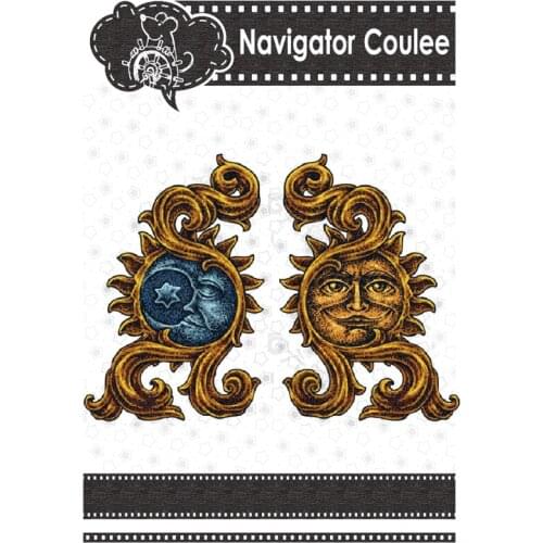 Sun Moon Metal Cutting Die Dead Scrapbook Stamps and Die Stencils Embossing New Cutting Die for 2021