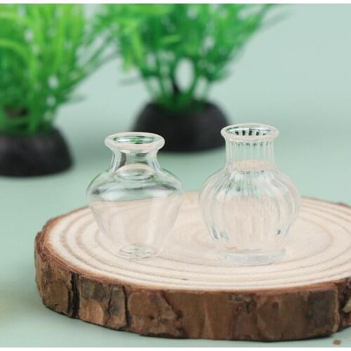 Mini Model Doll House Flowerpot Vase 1/12 Scale Handcrafted Dollhouse Decoration Accessories
