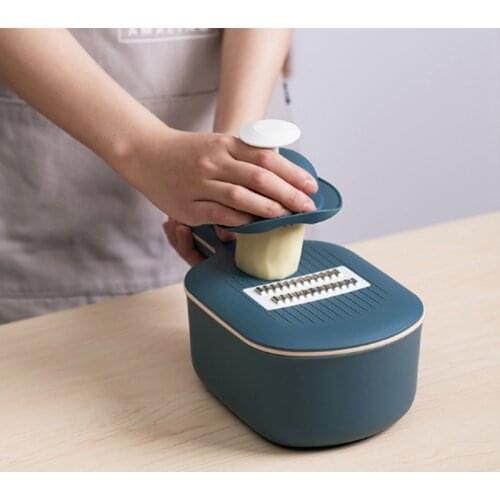 Multifunctional Shredder Vegetable Slicer Potato Potato Chip Slicer Radish Grater Household Vegetable Cutter With Drain Basket