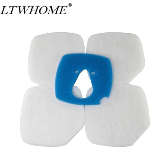 LTWHOME Replacement Compatible Aquarium Coarse And Fine FilterPads Set Fit for Eheim Professional Pro 3 2080 and 2081 Filter
