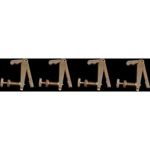 4pcs Violin Tuners Settings Golden Spare Parts For 3/4 4/4 Violin