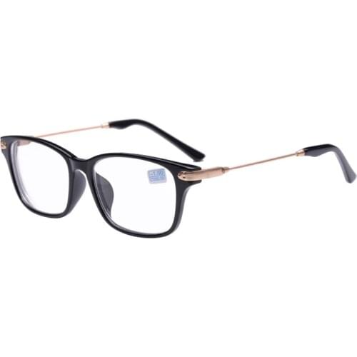 Fine Myopia Glasses For Men And Women Metal Frame PC Lens High-end Glasses -1.0TO-4.0 M017