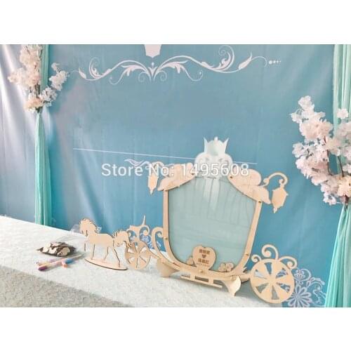 Handmade Pumpkin carriage Fairytale Photo Album For Cinderella drop box