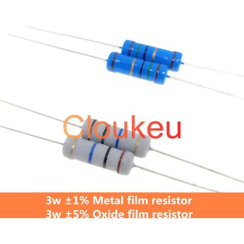 3W Color ring resistance ±1% 5% 82K 91K 100K 110K 120K 130K 150K 180K 200K 220K 240K 270K 300K 330K 360K 390K 430K 470K 510K Ohm