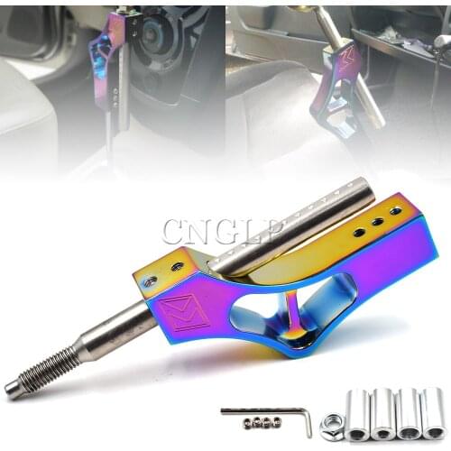 Universal Car Gear Shift Knob Head Aluminum Gear Shift Extender Neo Chrome Gear Shifter Lever Extension
