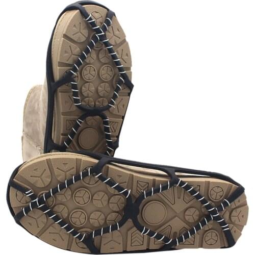 Ice Gripper For Shoes Women Men Crampons Ice Gripper Spike Grips Cleats Non-slip Shoe Covers Ice Snow Gripper For Snow Hiking