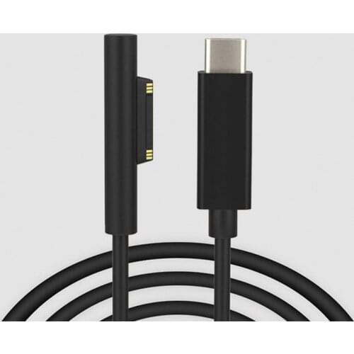 1.8m Type C PD Power Charger Cable for Microsoft Surface Pro 4 6 5 3 GO Tablet 15V 3.25A Max Fast Charging Power Supply DC PD