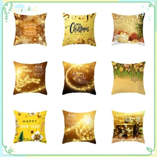 2021 Christmas Element Series Pillowcase Child Be Applicable Fabric Single-sided Pattern Christmas Decoration Pillowcase 6zHH291