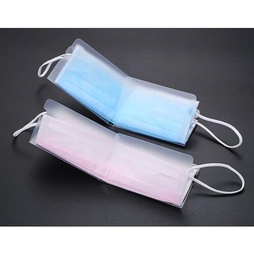 3000pcs Foldable Portable PP Plastic Face Mask Storage Clip Folder Storage Box Holder Case Mask Sheet Organizer SN3480