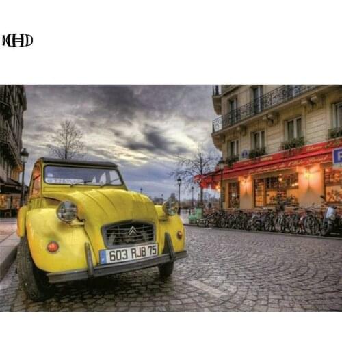 Diamond Embroidery scenery car picture DIY Needlework 5D Diamond Painting Cross Stitch Full Drill Rhinestone Painting Decor