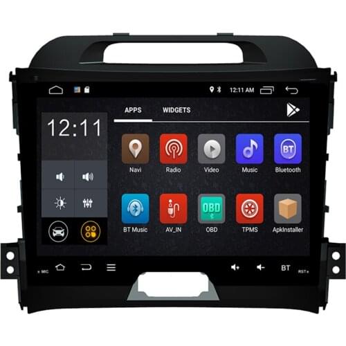 Automotivo 1024*600 Android 10 car dvd stereo radio player gps navigation 2011 2012 2013 2014 2015 For KIA sportage Head Unit