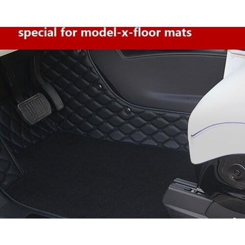 Car foot floor pads fits for Tesla model x dedicated floor mats surrounded by foot mats