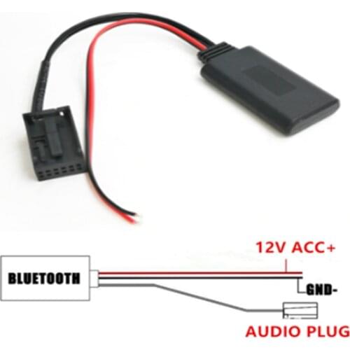 Car Bluetooth Module AUX-in Audio MP3 Music Adapter 12Pin Port For Ford Focus Mondeo 6000CD Mk2MK3Fiesta 9089
