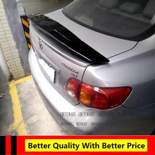Car Lip Spoiler Universal For All Sedan Car ABS Plasitc Primer Color Rear Trunk Tail Wing For TOYOTA COROLLA 2007-2013
