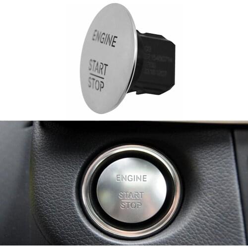 Keyless Go Start Stop Push Button Engine Ignition Switch 2215450714 Silver For Mercedes-Benz W164 W205 W221 W176 W166
