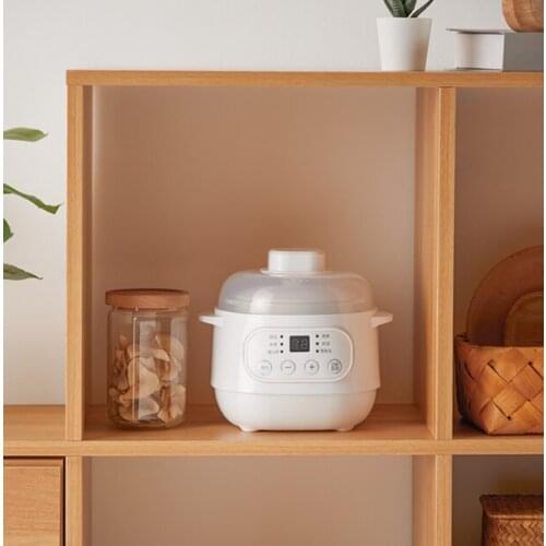 Home smart time appointment for a six-feature menu of anti-burn dry protected ceramic liner 1l electric saucepan J06