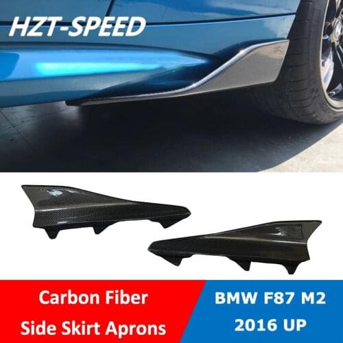 F87 M2 Carbon Fiber Side Skirts Splitter Aprons For BMW F87 M2 Coupe Car MP Style 2016 UP