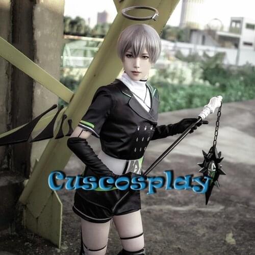 Game Arknights Guard Arene Cosplay Costume Black Uniform Outfit Full Set Halloween Costumes for Men Carnival Fancy Party Suits