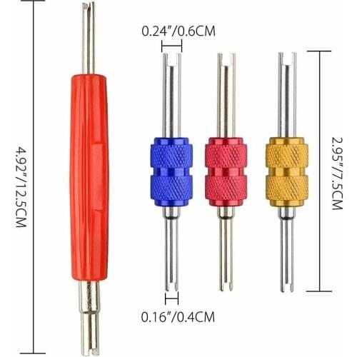 Car Air Conditioning Schrader Valve Stem Remover Tool R134 R12 HVAC