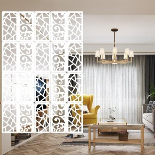 Continental Foldable shield Room divider Folding screen Decorative Decoration Square Restaurant Carved hollow curtain 29cm 39cm