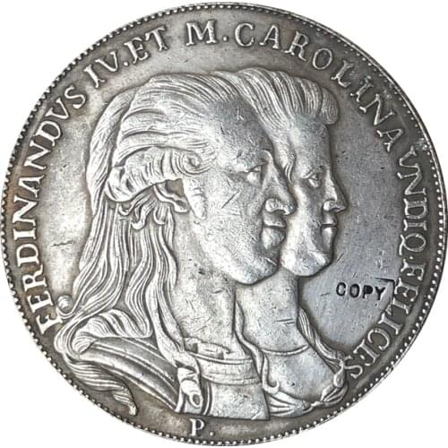 1791 Italy 1 Piastra - Ferdinando IV coins copy