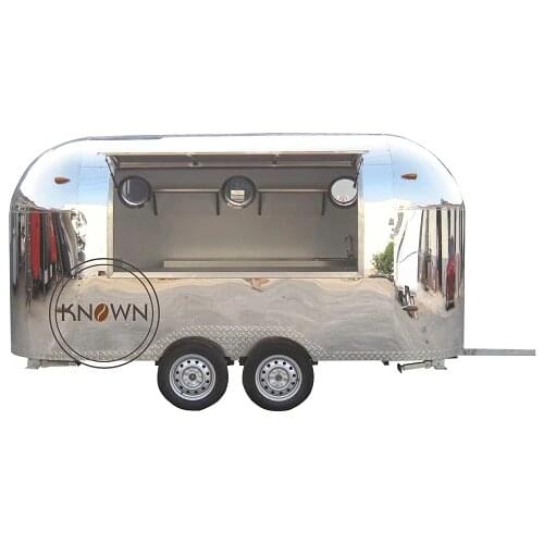 Multifunctional full stainless steel KN-400 Street Mobile food trailer/truck/fast food van with free shipping