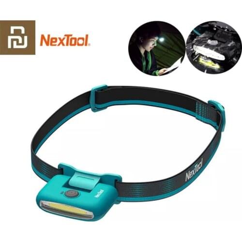 Xiaomi Nextool Multifunctional Headlight COB 170LM Rotatable Bicycle Light Warning Lamp with Antibacterial Belt Outdoor Camping