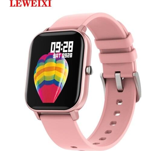 2021 New P8 fashion Smart Watch 1.4 inchfull touch fitness tracker mens and womens blood pressure smart clock IP67Waterproof