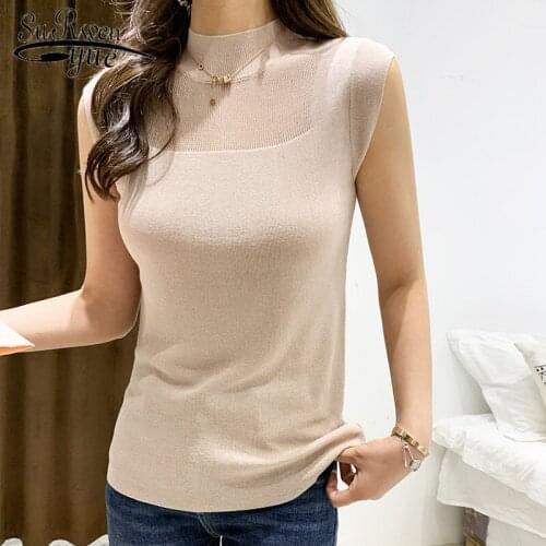 Solid color strapless top womens summer womens clothing sleeveless womens shirt fashion sexy mesh top womens 2922