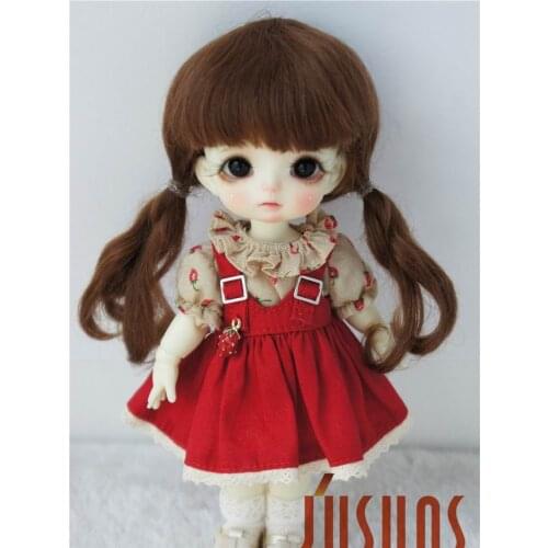 JD357 1/12 1/8 1/6 Cute mohair doll wigs for Size 4-5inch5-6 inch 6-7 inch doll BJD wigs Fashion doll accessories